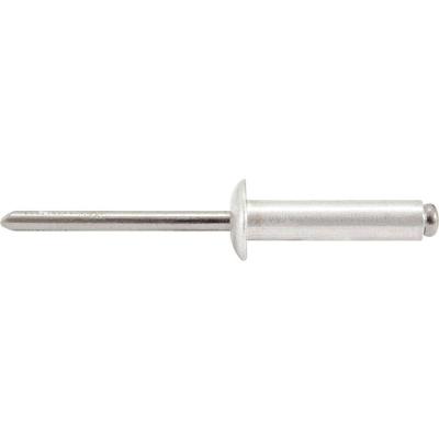 Rebite Repuxo De Alumínio 3,2x8,0mm Mandril Aço Com 100 Peça