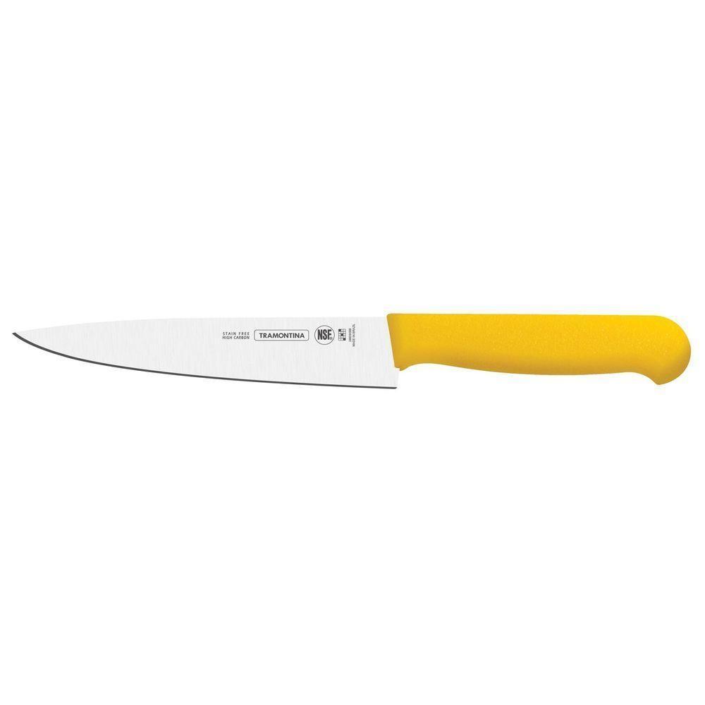 Faca Para Carne 6" Lâmina Aço Inox Tramontina Amarelo Tramontina - 1