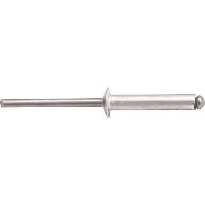 Rebite Repuxo De Alumínio 4,8x8,0mm Mandril Aço Com 100 Peça