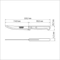 Faca Para Churrasco E Frutas Ultracorte Com Lâmina Em Aço Inox E Cabo De Polipropileno Pr - 3