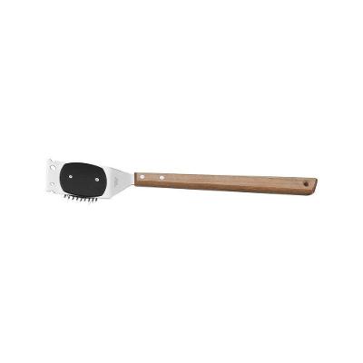 Escova Para Grelhas Tramontina Churrasco Com Lâmina Em Aço Inox E Cabo De Madeira 41,6 Cm Tramontina