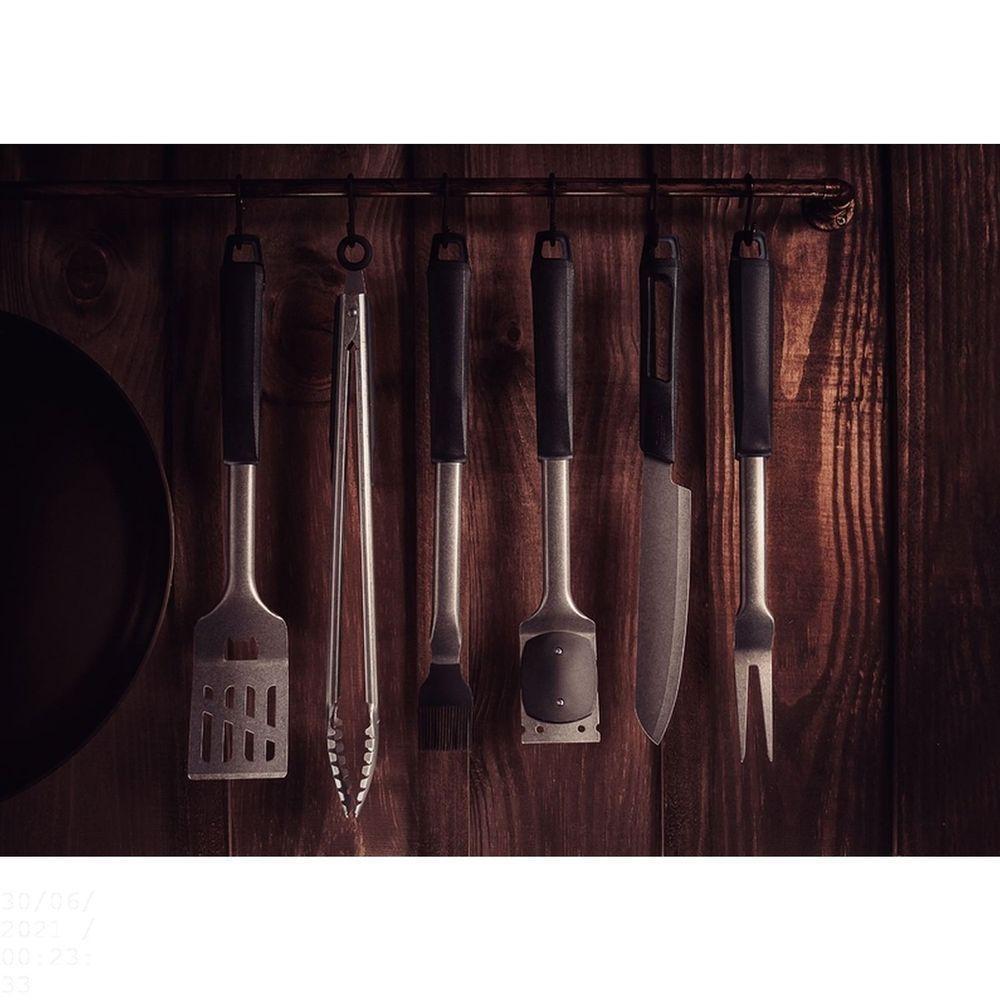 Faca Trinchante Churrasco Black Com Lâmina Em Aço Inox E Cabo De Polipropileno Preto 8" - 3