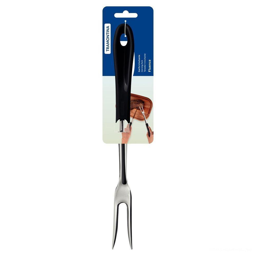Garfo Trinchante Tramontina Fluence Com Lâmina Em Aço Inox E Cabo Em Polipropileno Preto Tramontina - 4
