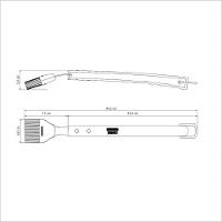 Pincel Tramontina Churrasco Com Lâmina Em Aço Inox E Cabo De Madeira 41,8 Cm Tramontina