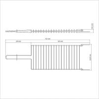 Grelha Tramontina Churrasco Em Aço Inox 72,5 X 22,5 Cm Tramontina - 5
