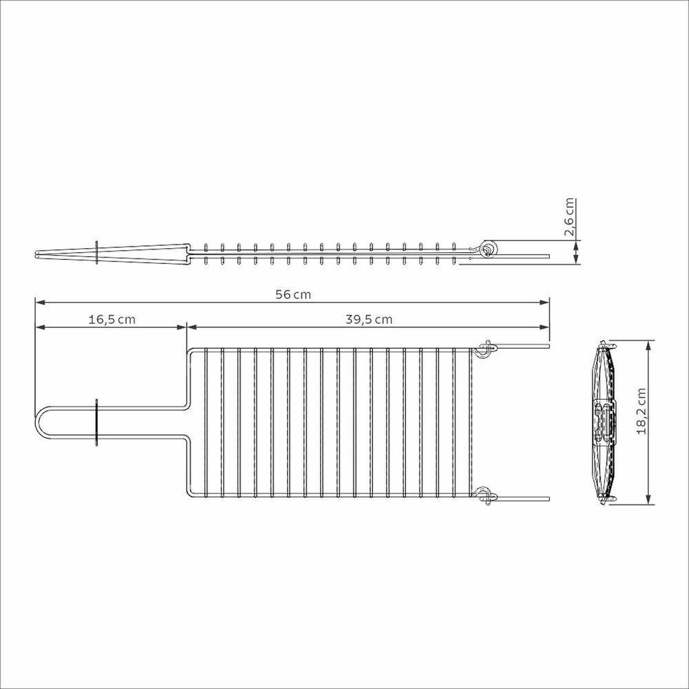Grelha Tramontina Churrasco Em Aço Inox 31x18 Cm Tramontina - 2