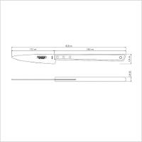 Faca Trinchante Tramontina Churrasco Com Lâmina Em Aço Inox E Cabo De Madeira 7" Tramontina - 2