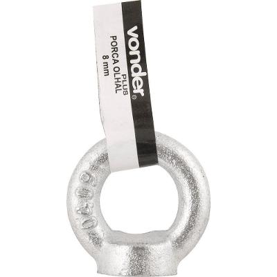Porca Olhal M10 0,23T Industrial Galvanizado Plus