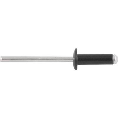 Rebite Alumínio Preto 3,2x6,0 Com 100 Peças - Nove54