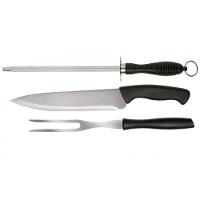 Kit Para Churrasco 3 Peças Style Cabo Preto - Wellhome - 1