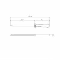 Chaira Tramontina Churrasco Com Haste Em Aço Carbono E Cabo De Madeira Natural 8" Tramontina - 2