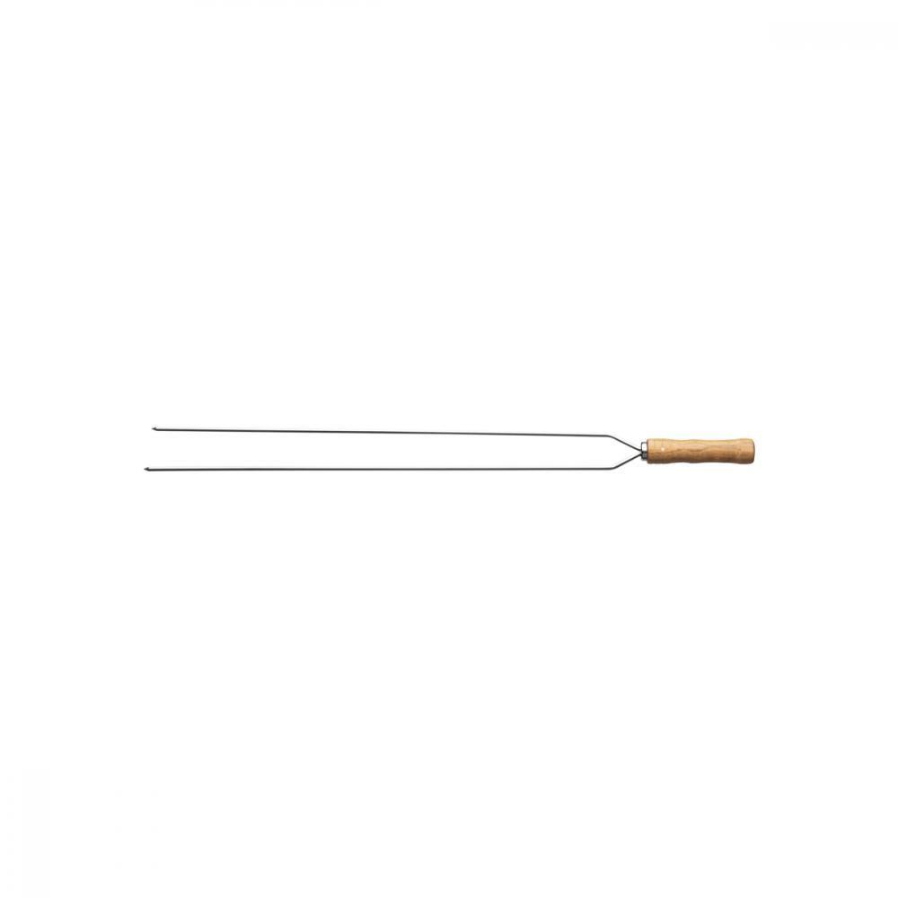 Espeto Duplo Para Churrasco Com Lâmina Inox 65 Cm - 1