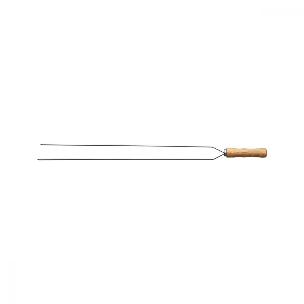 Espeto Duplo Para Churrasco Com Lâmina Inox 75 Cm - 1