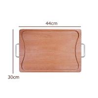 Tábua De Madeira Para Churrasco Com Cabo De Alumínio - Stolf 44x30 - 2