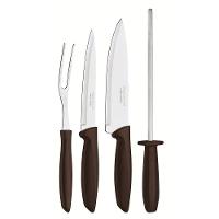 Kit Para Churrasco Plenus Com Lâminas Em Aço Inox E Cabos De Polipropileno Marrom 4 Peças - 2
