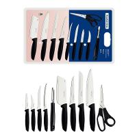 Jogo De Facas Plenus Com Lâminas Em Aço Inox E Cabos Preto 10 Peças - Tramontina 23498065