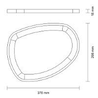 Bandeja Organica Churrasco Média Em Madeira Teca Fsc Com Acabamento Em óleo Mineral 37x29 - 2