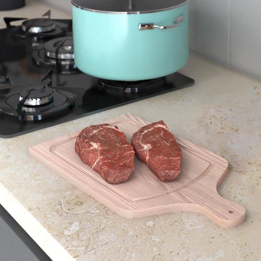 Tábua De Madeira Para Churrasco Com Cabo - Stolf - 2