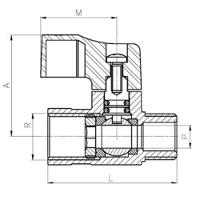 Válvula Esfera 1/4 Micro Mxf Pn 16 - 2