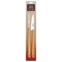 Jogo Trinchante Tramontina Em Aço Inox E Cabo Madeira 2 Peças - Com Faca 7" Tramontina - 3