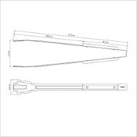 Pegador Para Carvão Tramontina Churrasco Com Lâmina Em Aço Inox E Cabo De Madeira 47,3 Cm Tramontina - 4
