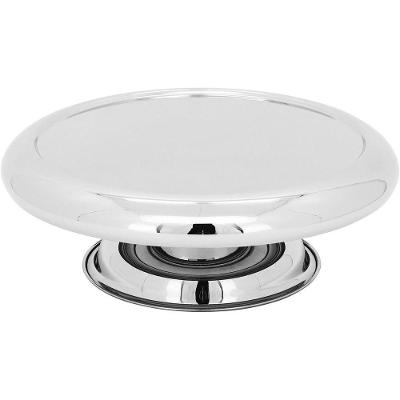 Quazar Prato Bolo 32X11X1,4Cm Inox Prata Com Pé