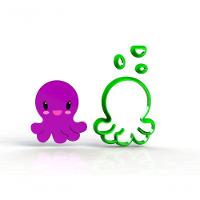 Cortador Fundo Do Mar - Polvo Modular Tamanho 7 Cm - 1