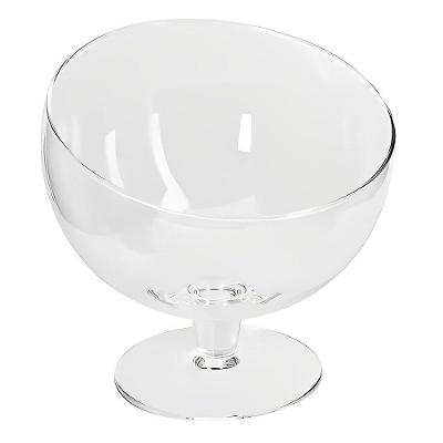 Taça Boca Torta, Bomboniere Vidro 19X14cm 1,8L