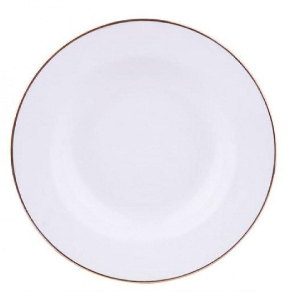 Prato Sobremesa Sofia Filete Dourado 22cm Oxford - 1