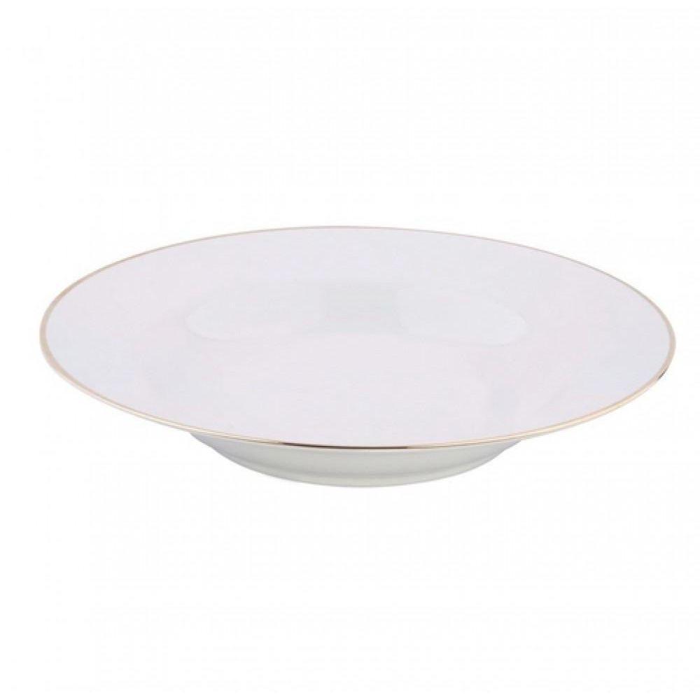 Prato Sobremesa Sofia Filete Dourado 22cm Oxford - 2