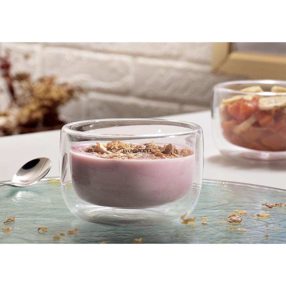 Conjunto 2 Tigelas Parede Dupla Sobremesa Sopa 300ml Bugatti - 4