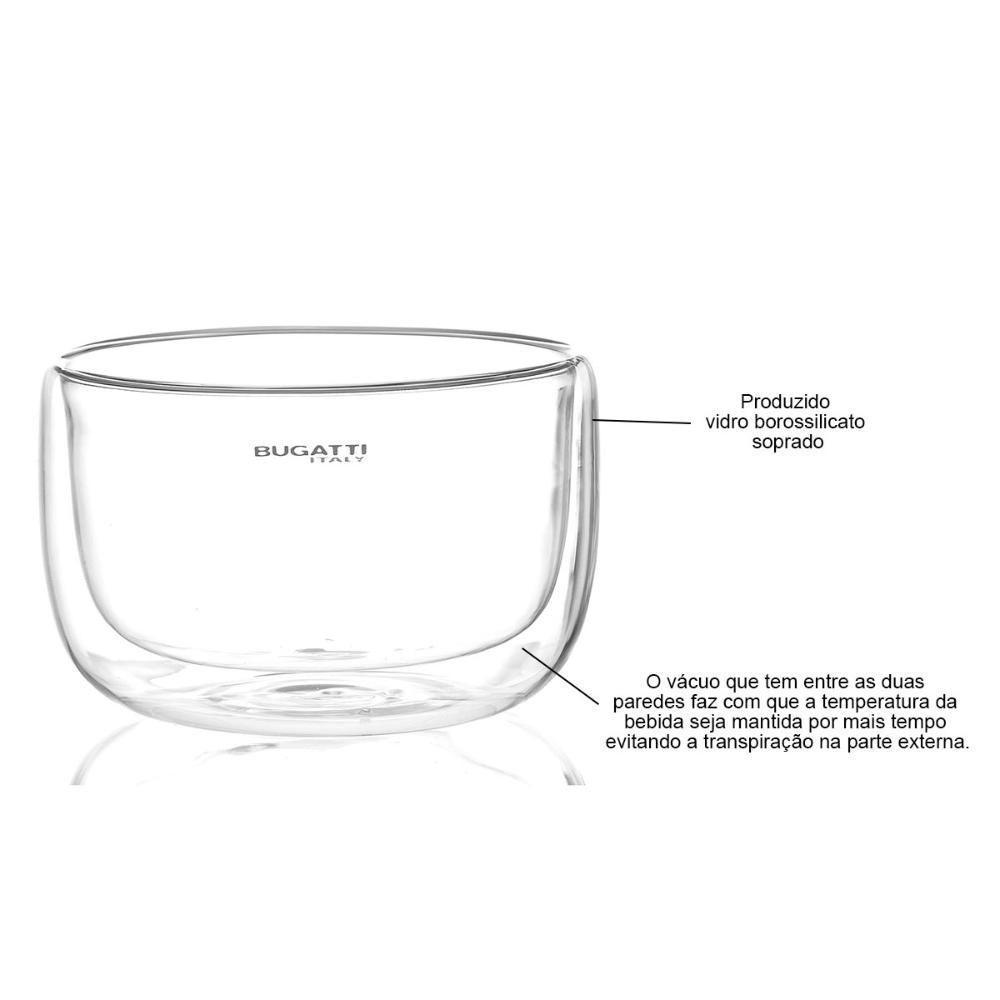 Conjunto 2 Tigelas Parede Dupla Sobremesa Sopa 300ml Bugatti - 7