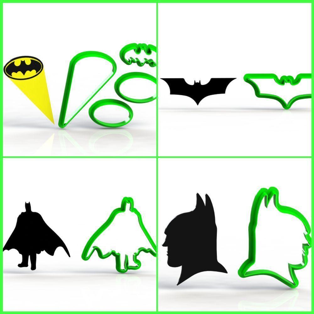 Cortador Batman - Kit 4 Modelos Tamanho 5 Cm - 1