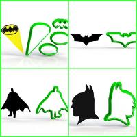 Cortador Batman - Kit 4 Modelos Tamanho 6 Cm - 1