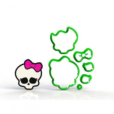 Cortador Monster High - Caveira Da Logo Modular Tamanho 6 Cm