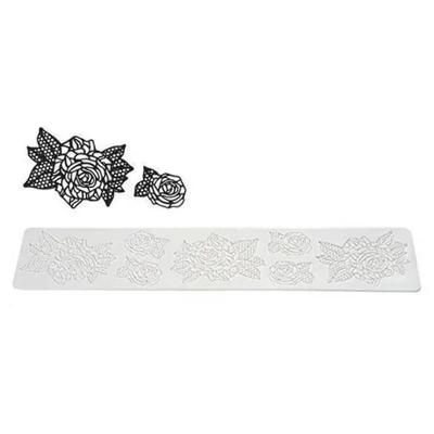 Tapete Em Silicone Para Decoração Bolo Doce Luxo Silikomart