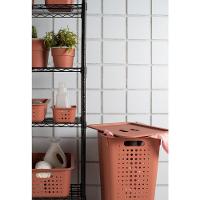 Cesto De Roupa Chumbo 47 L Com Tampa 41 X 31 X 55 Cm - 16