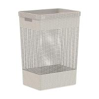 Cesto De Roupa Grid Bege 49 L Com Tampa 38 X 28 X 55,2 Cm - 2