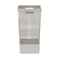 Cesto De Roupa Grid Bege 49 L Com Tampa 38 X 28 X 55,2 Cm - 10