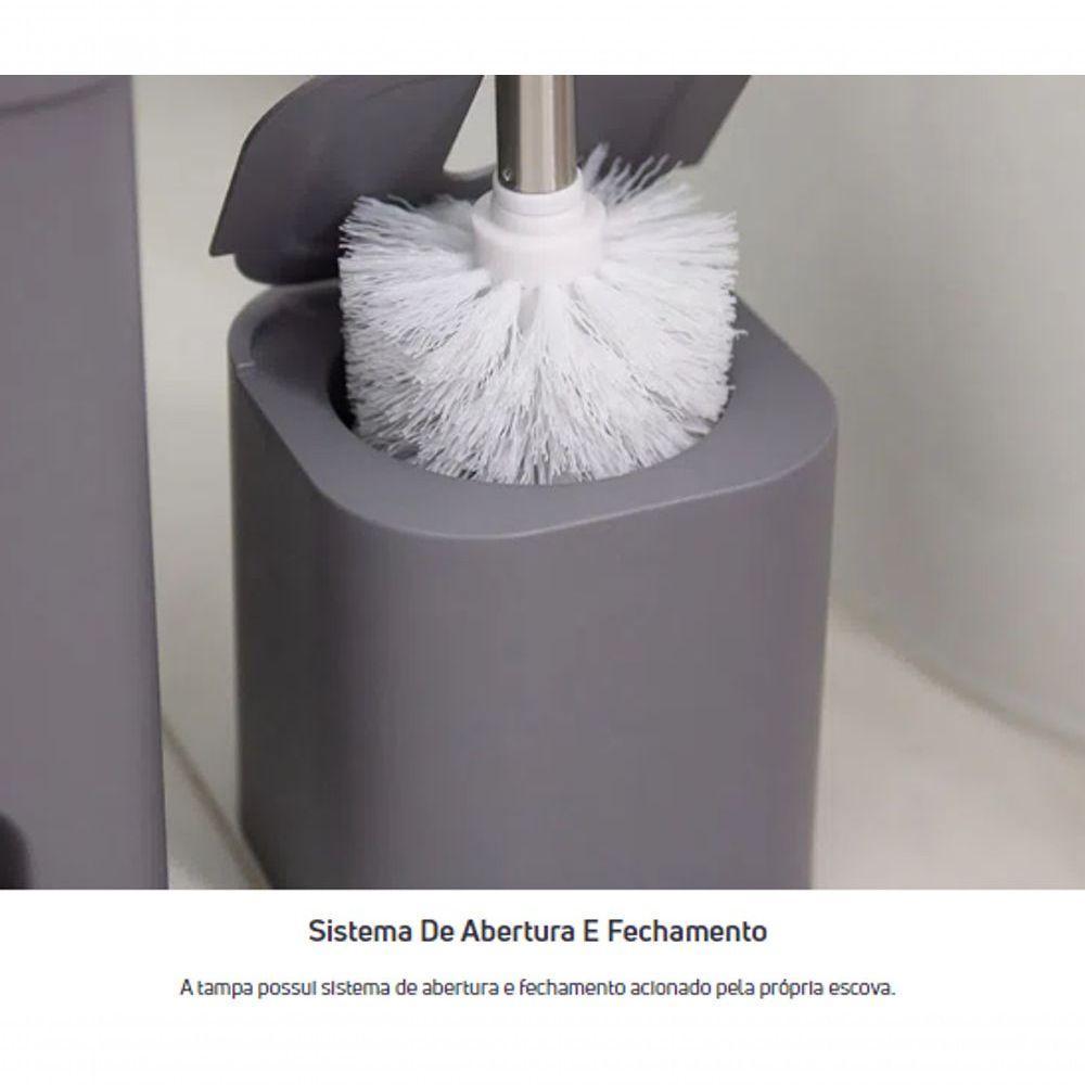Escova Vaso Sanitario Ou Dual Ss900 Preta - 5