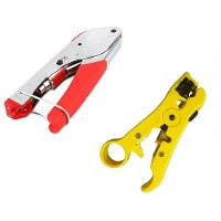 Kit Alicate Compressão Rg6 e Alicate Decapador Universal - 2