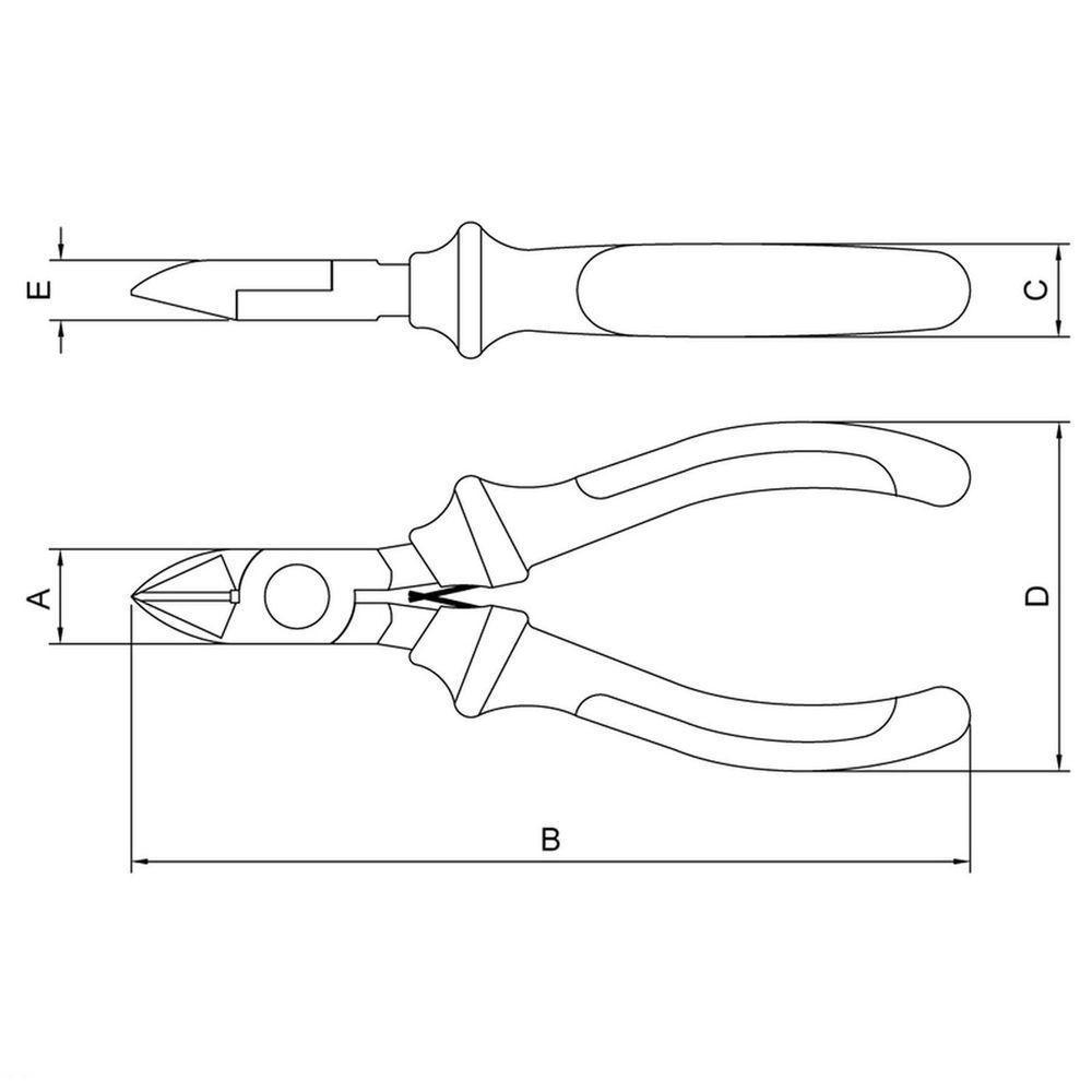 Alicate Para Eletrônica Corte Diagonal 4'' Tramontina Pro Tramontina - 2