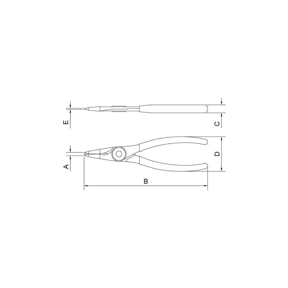 Alicate Para Anéis Interno Reto 12" Tramontina Pro Tramontina - 3