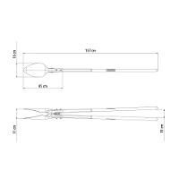 Cavadeira Articulada Metálica Tramontina Com Cabos De Madeira 120 Cm E Batente Plástico Tramontina - 2