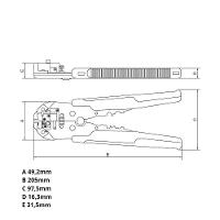 Alicate Desencapador De Fios Automático 8'' Tramontina Pro - 7
