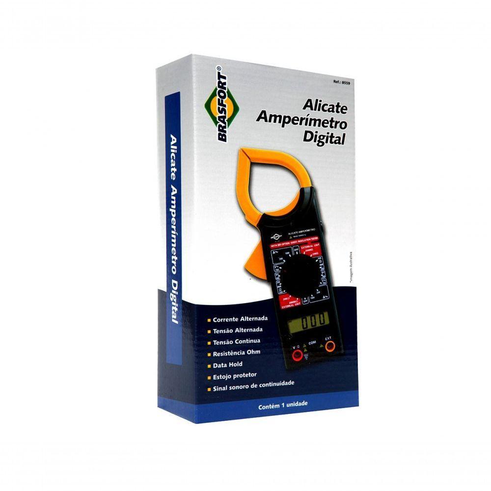 Alicate Amperímetro Digital Com Bolsa - Brasfort - 1