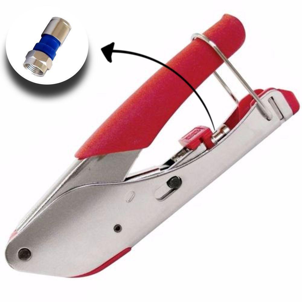 Alicate Compressão Para Crimpar Rg6 Rg59 Exbom - 6