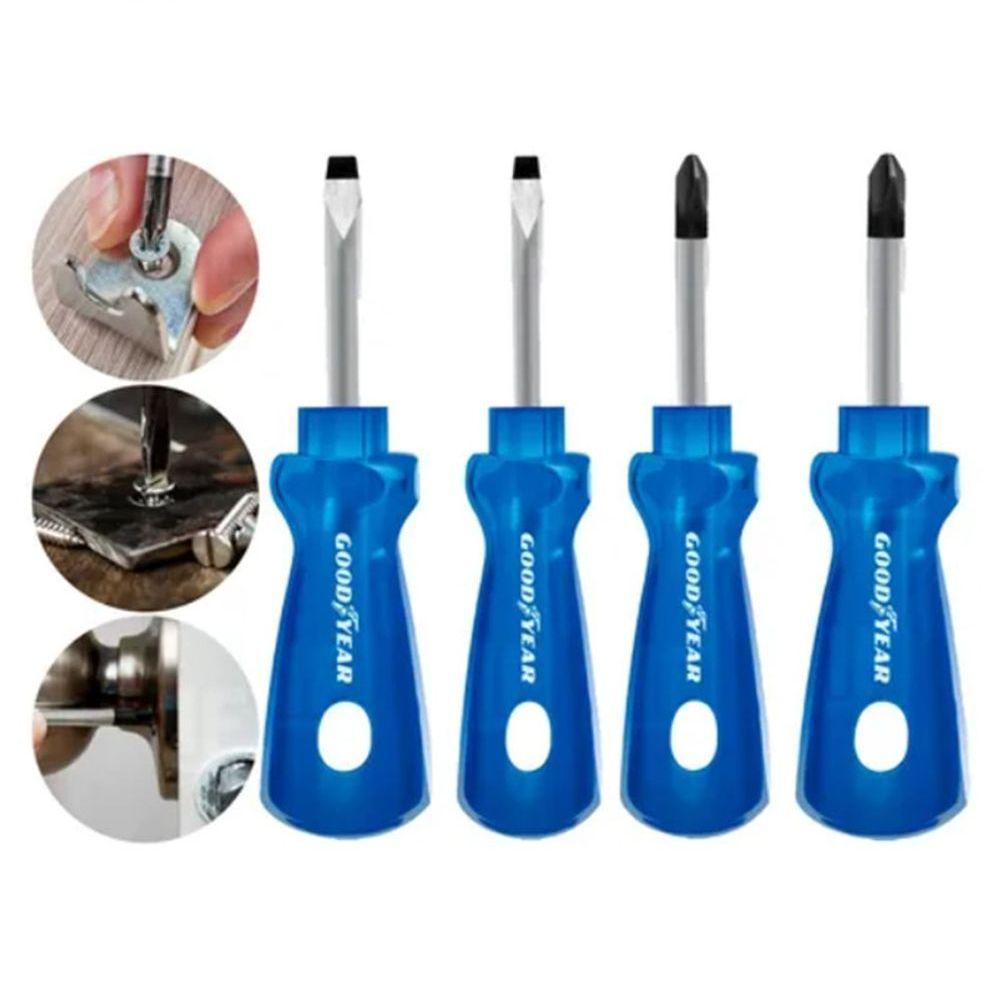 Chave De Aperto Jogo De Mini Chave Fenda E Phillips 4 Peças - 1