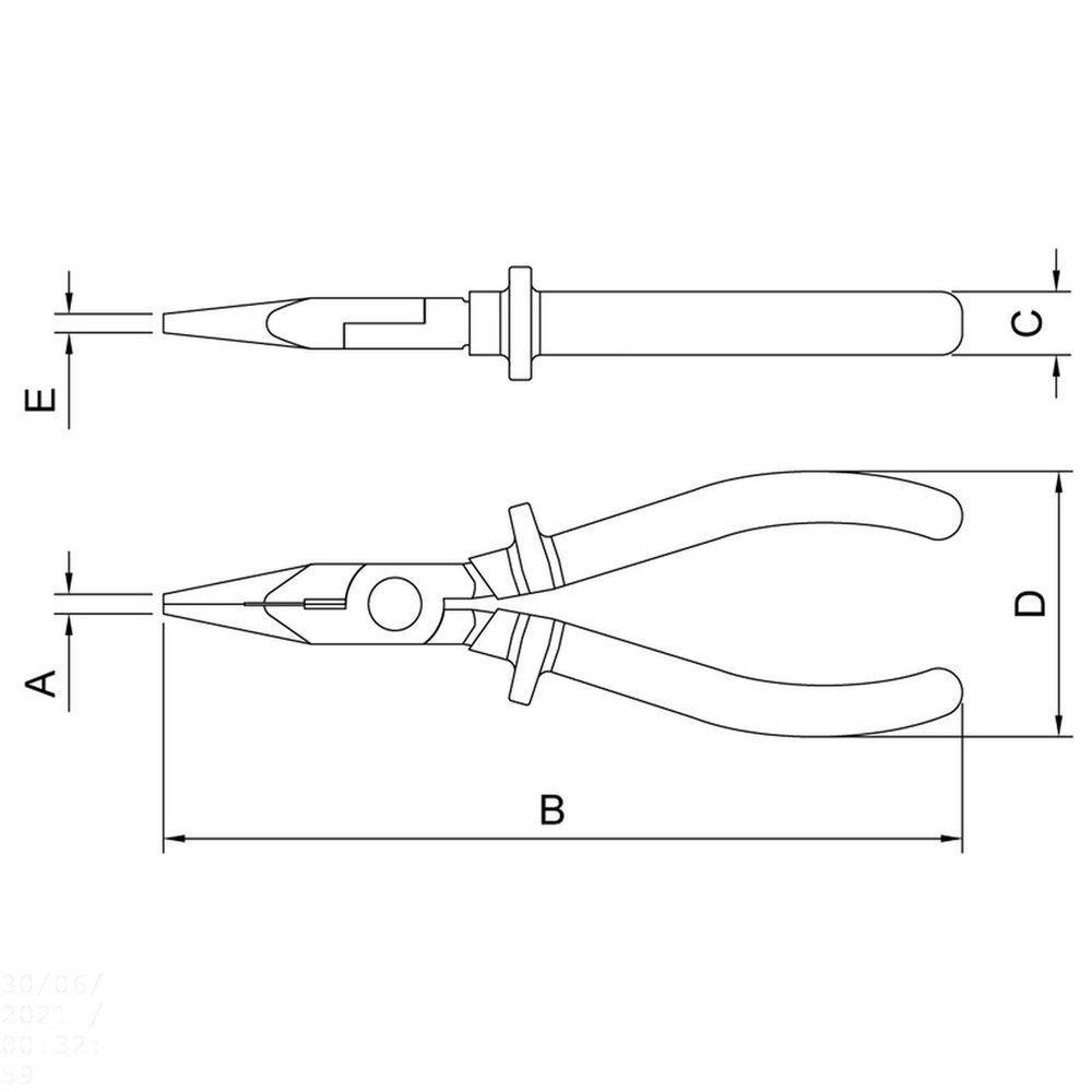 Alicate Meia Cana Isolado 1.000 V 6" Tramontina Pro Tramontina - 4