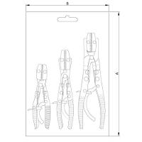 Alicates Para Restrição De Fluxo 3 Peças 8", 10" E 12" Tramontina Pro Tramontina - 3